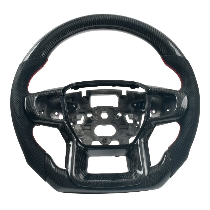 Car Interior Accessories Carbon Fiber Steering Wheel for Ford Raptor Ranger 2022 2023