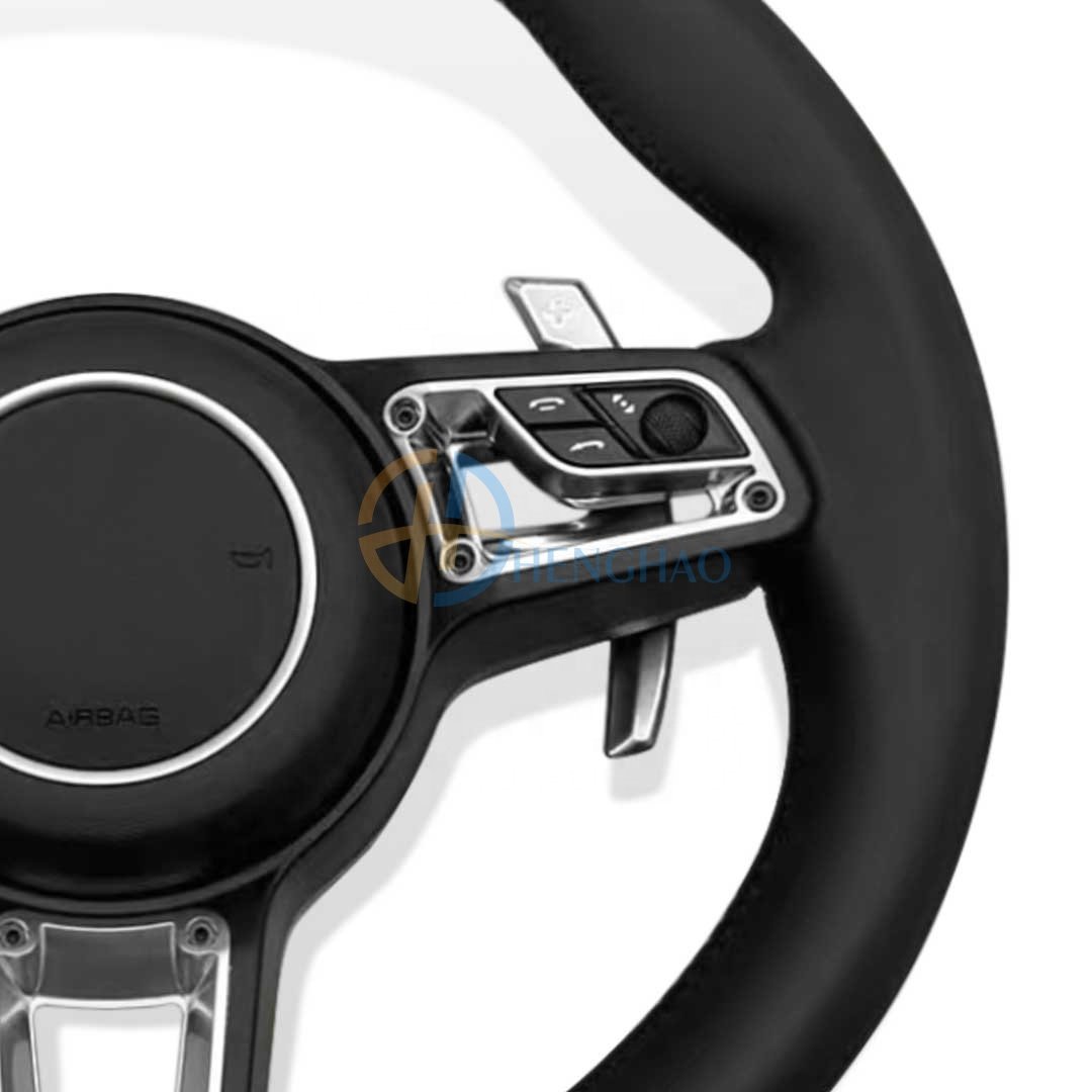 Customized Leather Steering Wheel Fit For Porsche Cayenne Macan Panamera Cayman 718 991 911 Steering Wheel Upgraded GT Style