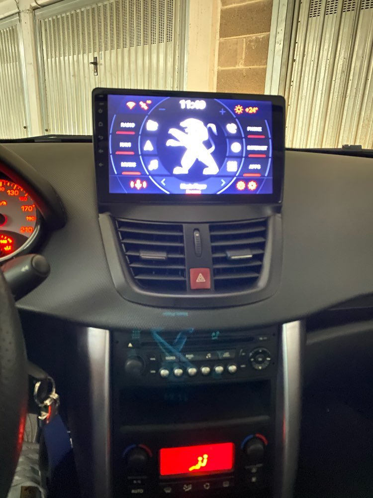 Icreative 1+16GB Car Radio For Peugeot 207 207CC 2007-2013 Android Carplay Multimedia Player GPS Navigation 4G WiFi Touch Screen
