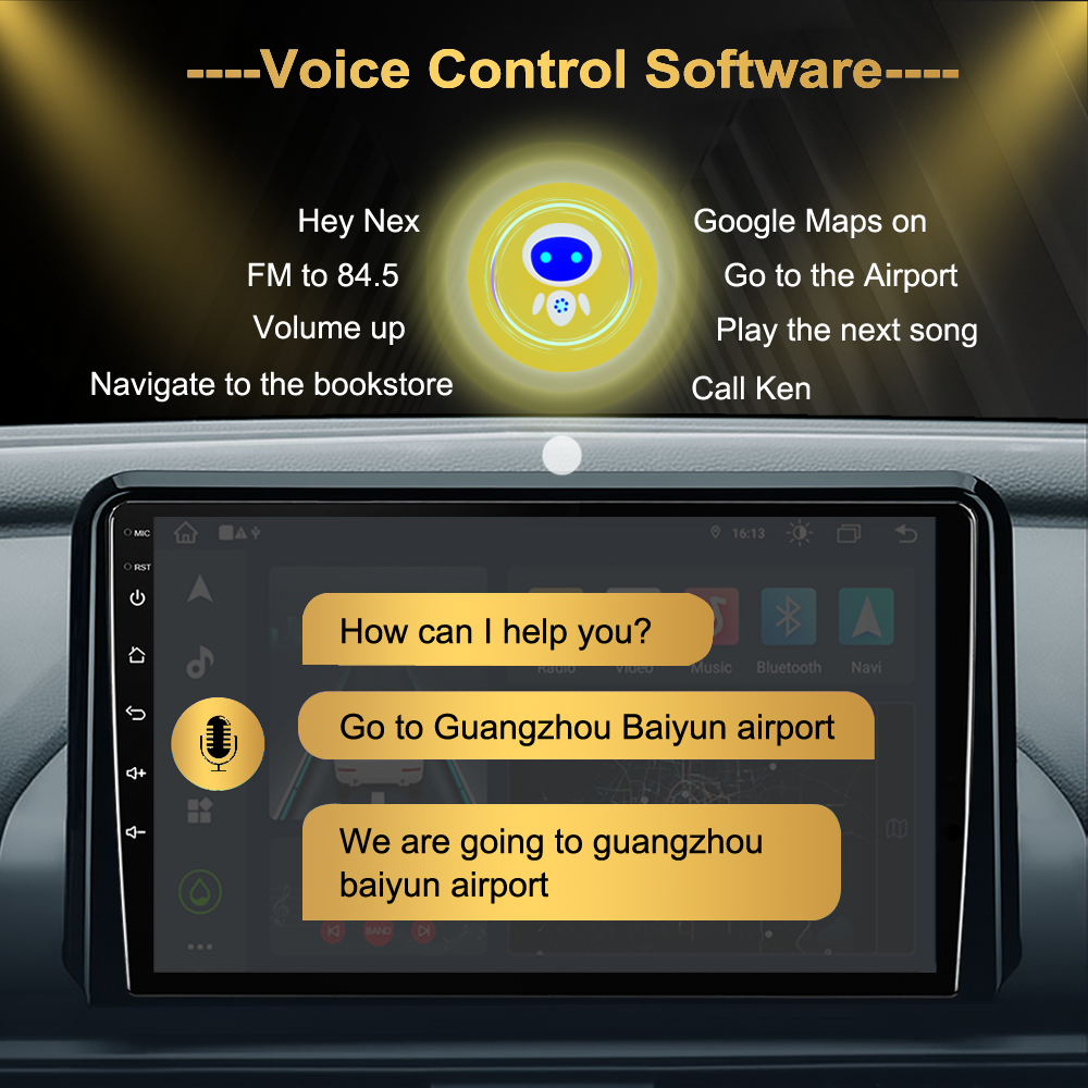 Icreative 1+16GB Car Radio For Peugeot 207 207CC 2007-2013 Android Carplay Multimedia Player GPS Navigation 4G WiFi Touch Screen