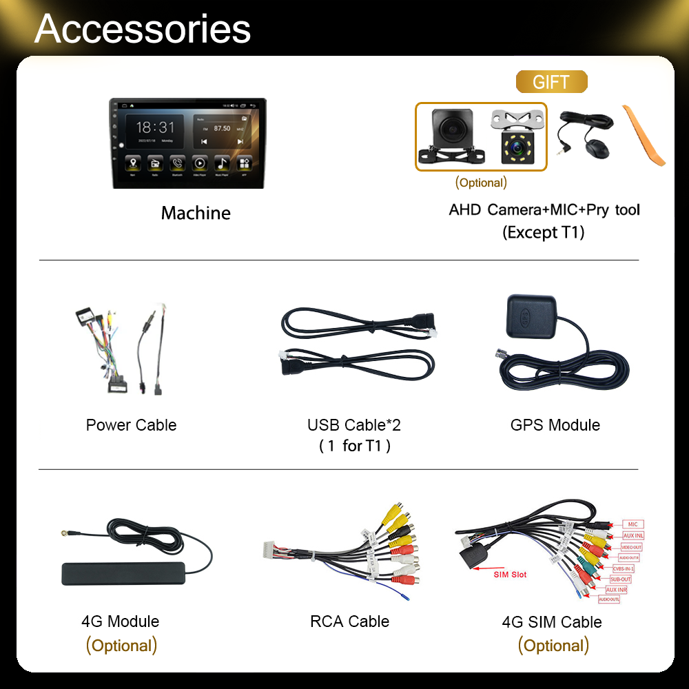 Icreative 1+16GB Car Radio For Peugeot 207 207CC 2007-2013 Android Carplay Multimedia Player GPS Navigation 4G WiFi Touch Screen