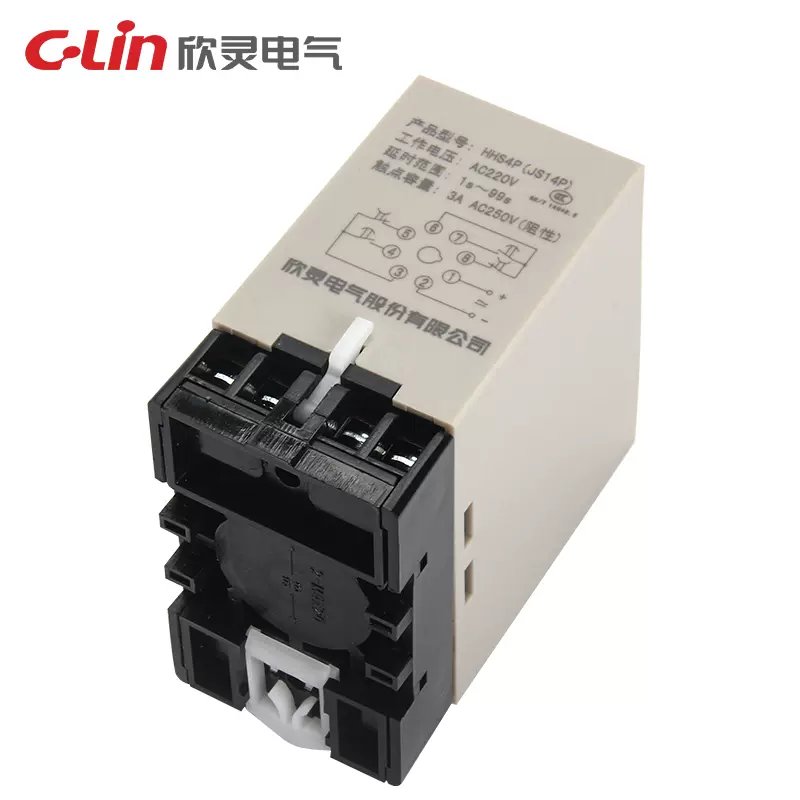 Original C-Lin Delay Time Relay HHSC10 HHS4PA HHS4P(JS14P) HHS4PF 0.99S 9.9S 99S 99M 9.99S 99.9S 999S 999M AC380V AC220V DC24V