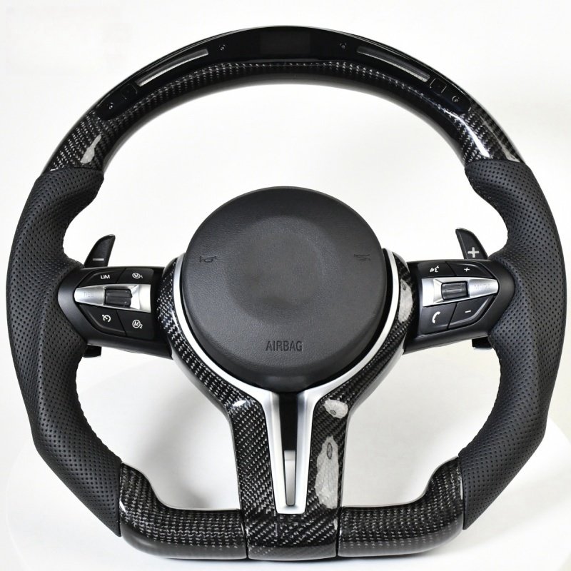 Factory Wholesale Price Alcantara Carbon Fiber Steering Wheel m Performance For BMW 3 Series E90 E91 E92 E93 car steering wheel