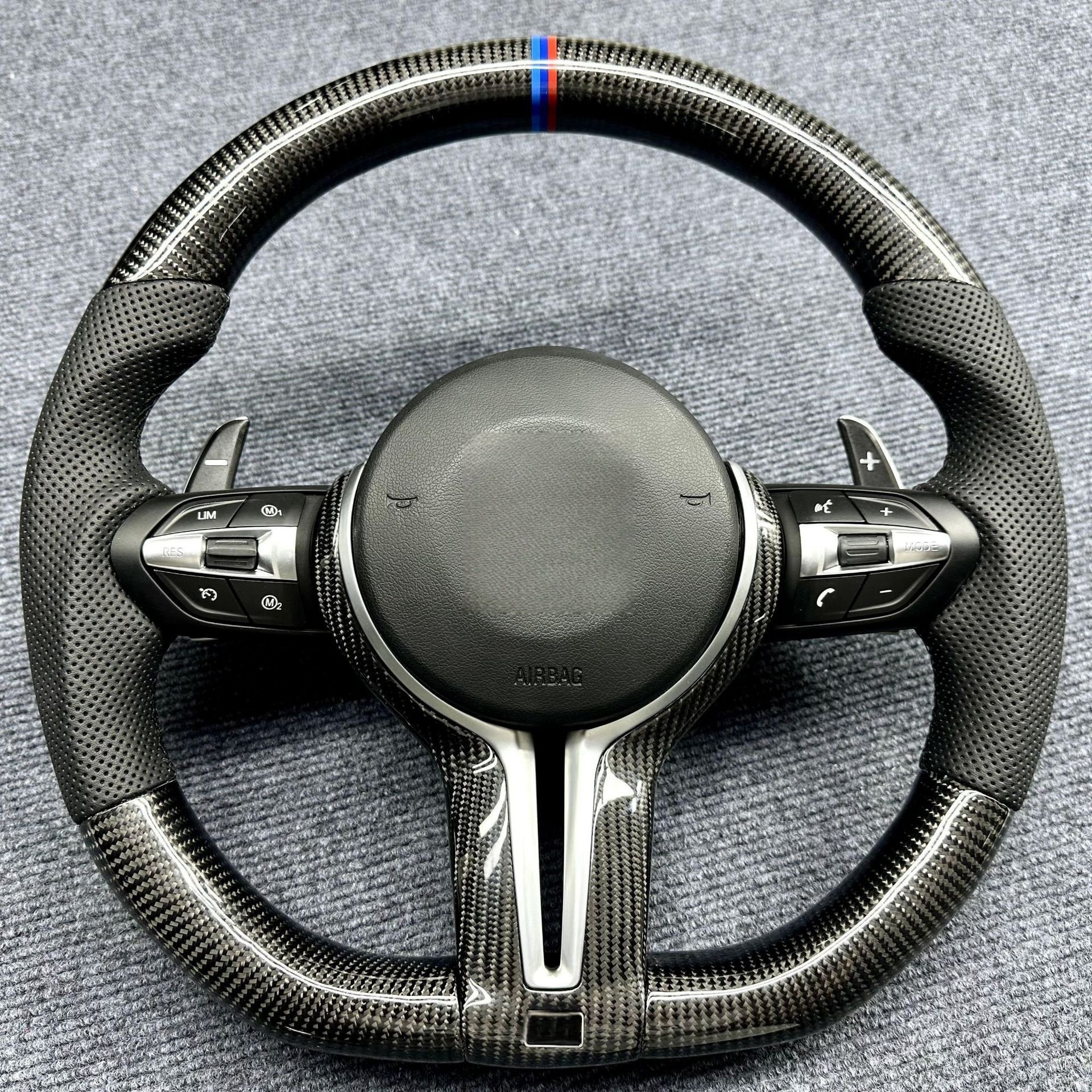 Factory Wholesale Price Alcantara Carbon Fiber Steering Wheel m Performance For BMW 3 Series E90 E91 E92 E93 car steering wheel