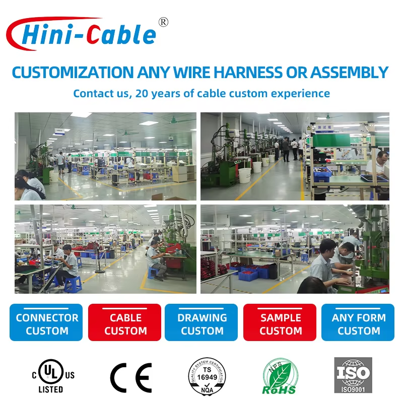 Factory Miniature 12v 40a High Power Auto Relay Socket Customized Sealed Protection Switching Wire Harness Cable