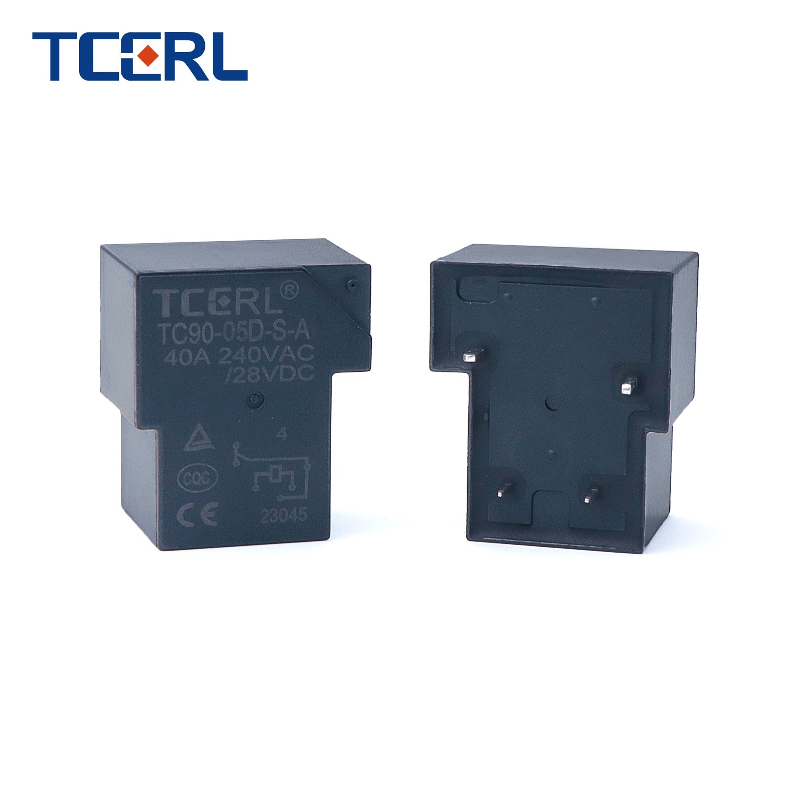 General Purpose Relay 5V DC 30A 4pin Miniature High Power PCB Sealed 12v Relay Black Electromagnetic Relay 100000 Cycles CN;ZHE
