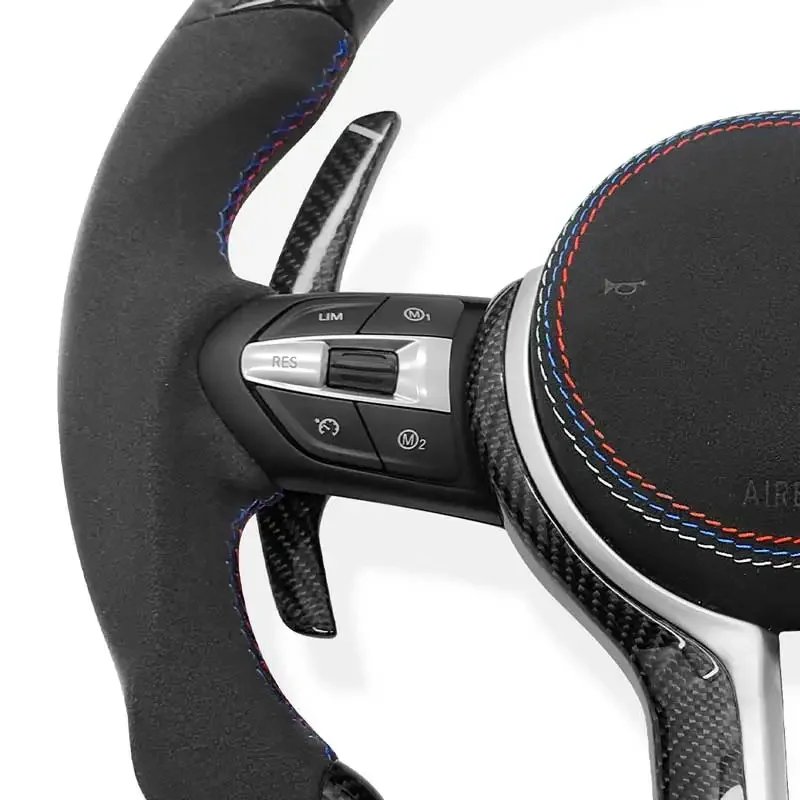 Custom LED Shift Lights Car Steering Wheel For BMW F85 X5 M F86 X6 F30 M performance Steering Wheel Carbon Fiber
