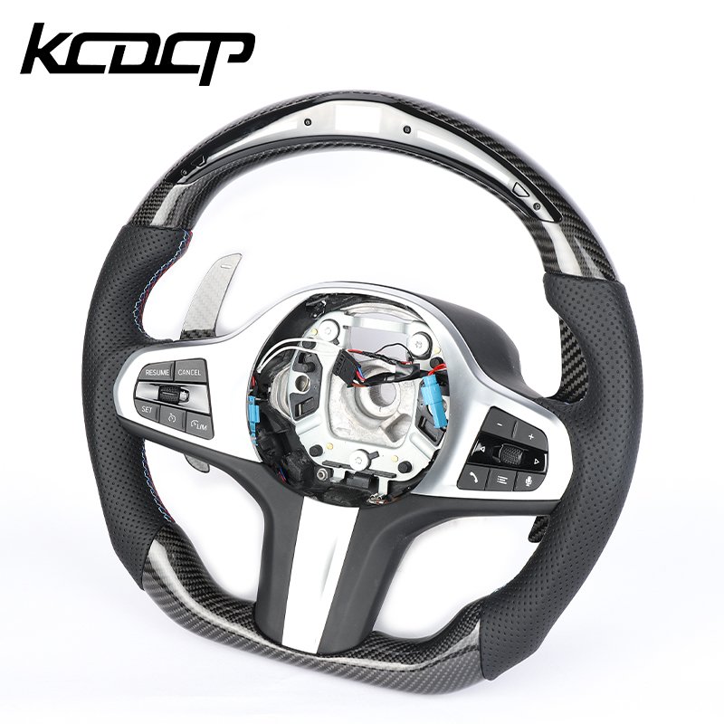 Fit For BMW G20 G28 G29 G30 G32 G38 G11 G12 G05 G01 G02 F32 F16 F15 F26 X1 X2 X3 X4 X5 X6 X7 Z4 Car Carbon Fiber Steering Wheel