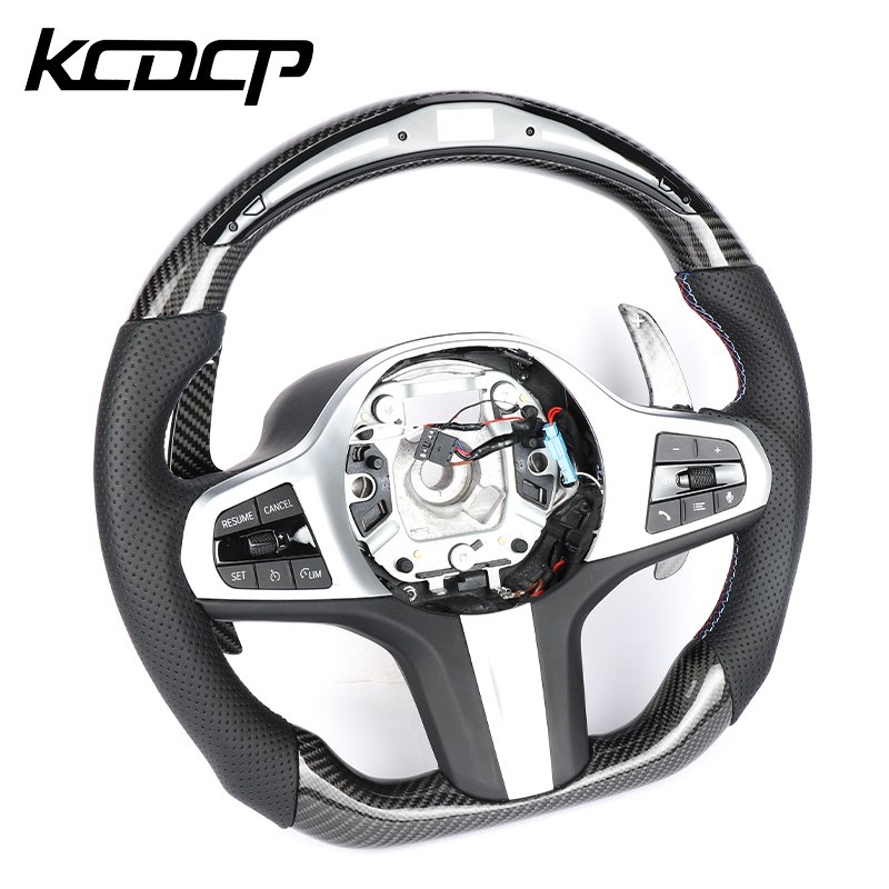 Fit For BMW G20 G28 G29 G30 G32 G38 G11 G12 G05 G01 G02 F32 F16 F15 F26 X1 X2 X3 X4 X5 X6 X7 Z4 Car Carbon Fiber Steering Wheel