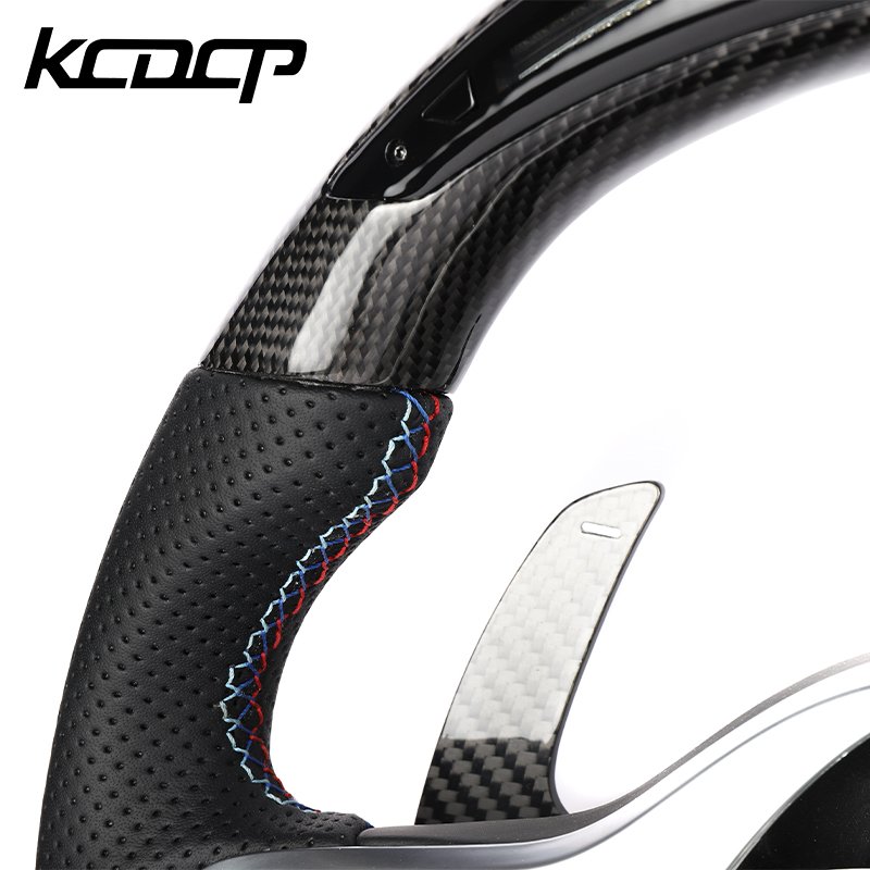 Fit For BMW G20 G28 G29 G30 G32 G38 G11 G12 G05 G01 G02 F32 F16 F15 F26 X1 X2 X3 X4 X5 X6 X7 Z4 Car Carbon Fiber Steering Wheel