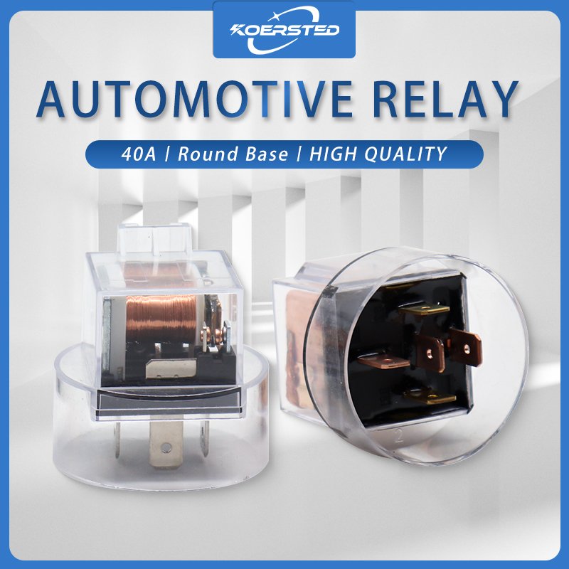 KV4T Series - 40A 80A 100A Automotive Relay Transparent, High Quality 12V 24V Relay, Metal Bracket/Double Contacts/Round Base