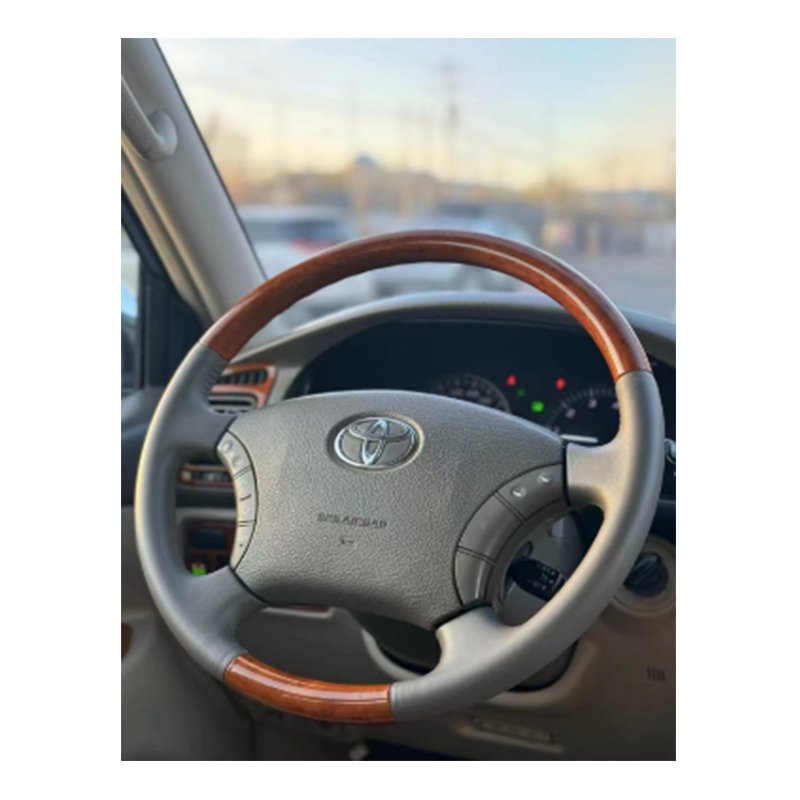 Hot Selling Car Accessories Leather Car Steering Wheel For Toyota Land Cruiser Prado 120 j120