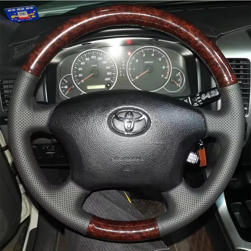 Hot Selling Car Accessories Leather Car Steering Wheel For Toyota Land Cruiser Prado 120 j120
