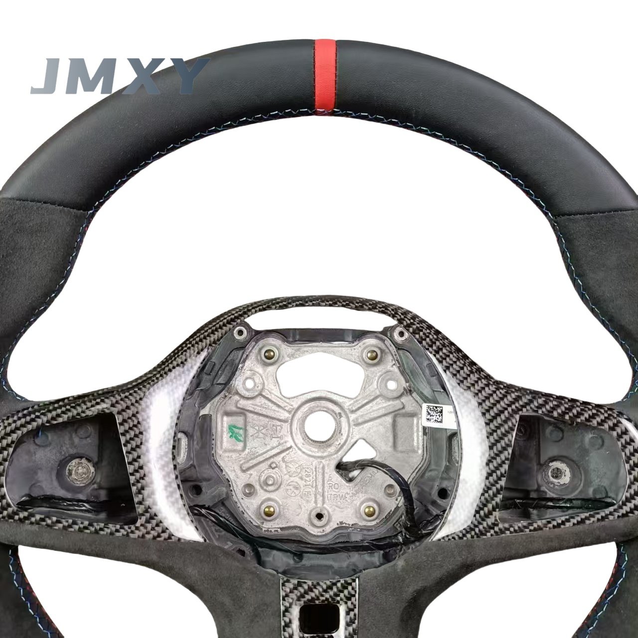 Custom Sports-Style Real Carbon Fiber Leather Steering Wheel for BMW 3 Series G20 & 5 Series G30 Car Interior Accessory