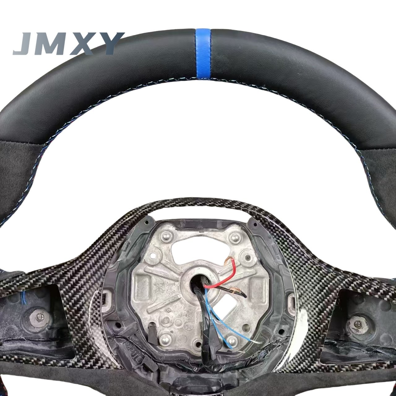 Custom Sports-Style Real Carbon Fiber Leather Steering Wheel for BMW 3 Series G20 & 5 Series G30 Car Interior Accessory