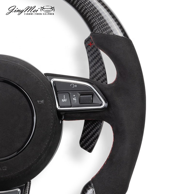 Factory Price Customs Real Carbon Fiber Steering Wheel for Audi A3 A4 A5 A6 Q3 Q5 S3 S4 S5 RS3 RS4 RS5 RS6 RS7 2012-2016