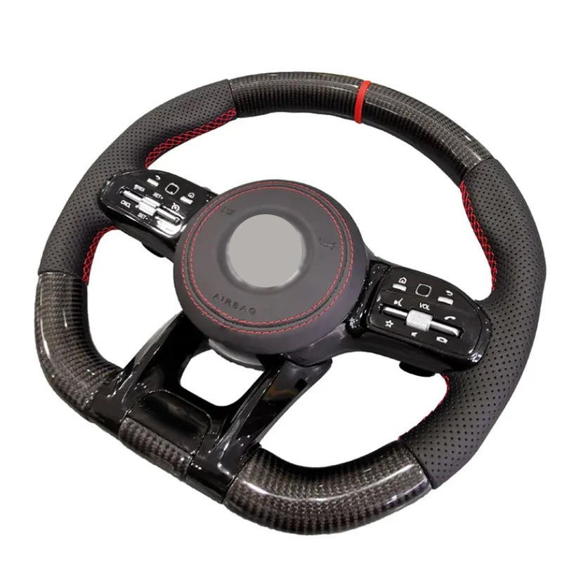 car accessories Carbon Fiber Steering Wheel For Mercedes-Benz AMG W204 W205 CLA GLA 45 car accessories