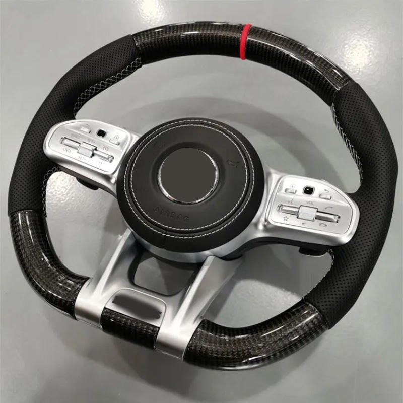 car accessories Carbon Fiber Steering Wheel For Mercedes-Benz AMG W204 W205 CLA GLA 45 car accessories