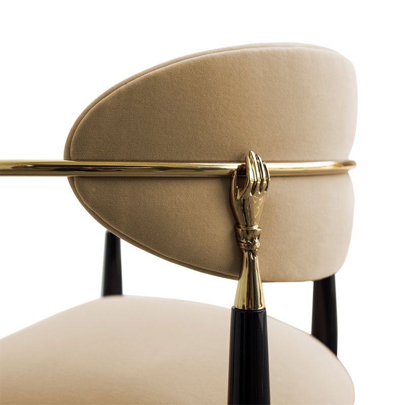 Italian Minimalist Leather Dining Chairs with and Armrest Kitchen and Office Negotiation Sales Chair