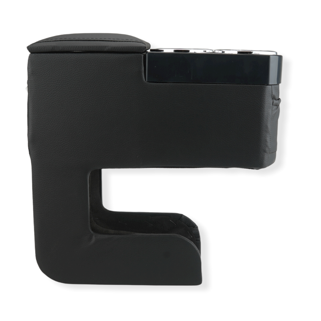 Center Console Armrest Storage Box Universal Two Holes for Bottle
