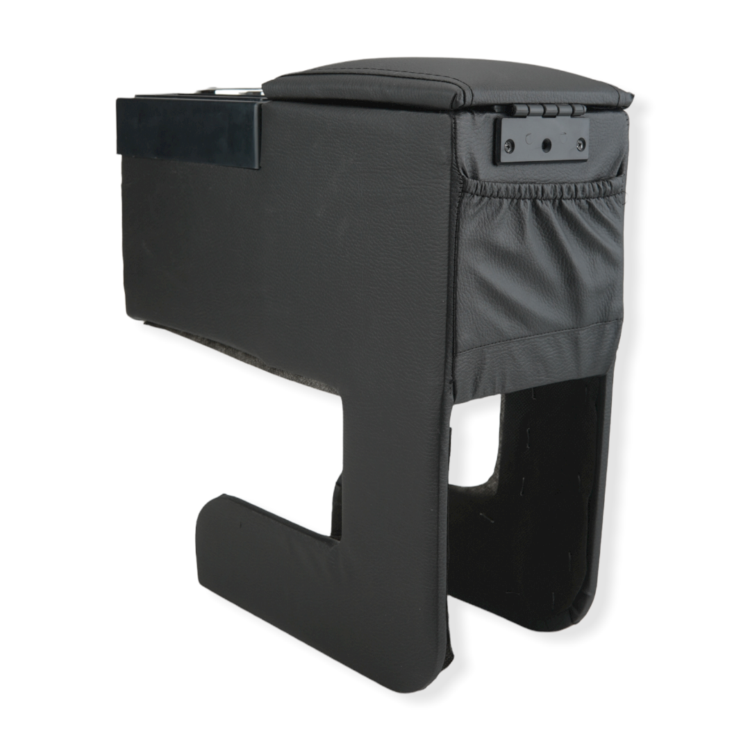 Center Console Armrest Storage Box Universal Two Holes for Bottle