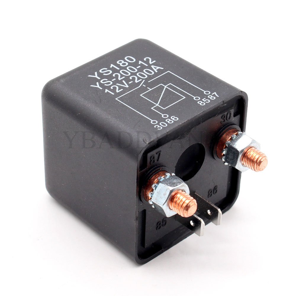 YS180 YS-200-12 12V-200A 4 Pin Heavy Duty Switch Split 12V Automotive Time Relay for Truck