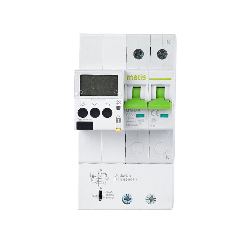 Matis 2019 New Technology MT61SR 2G 3G Gprs Wifi Energy Meter Smart Breaker with Earth Leakage protection