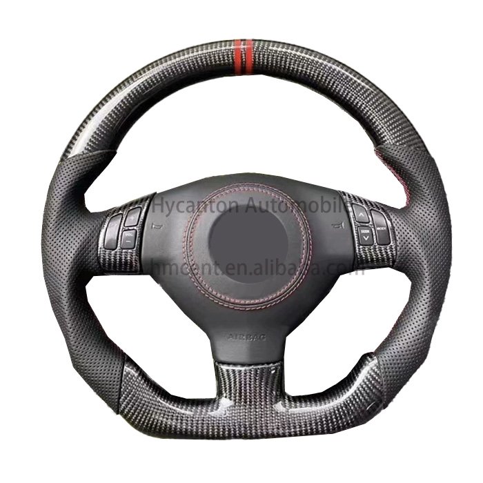 selling well all over the world premium carbon fiber Led Alcantara leather For Suzuki swift Car Steering Wheel