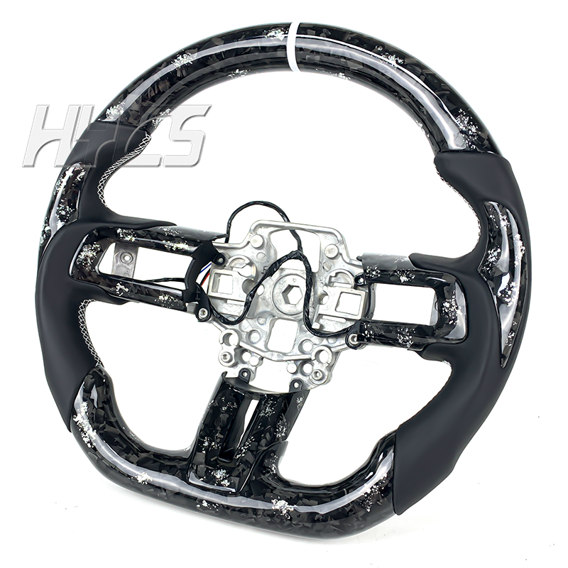 Car Interior Accessories Forged Carbon Fiber Steering Wheel For Ford Mustang 2015-2023