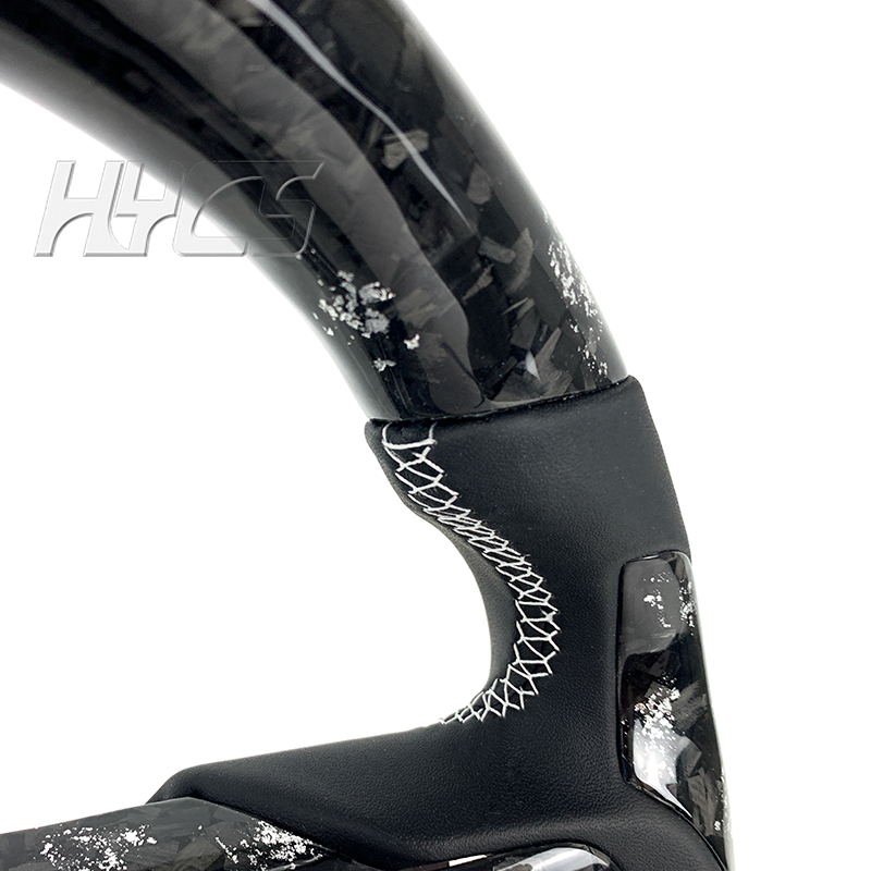 Car Interior Accessories Forged Carbon Fiber Steering Wheel For Ford Mustang 2015-2023