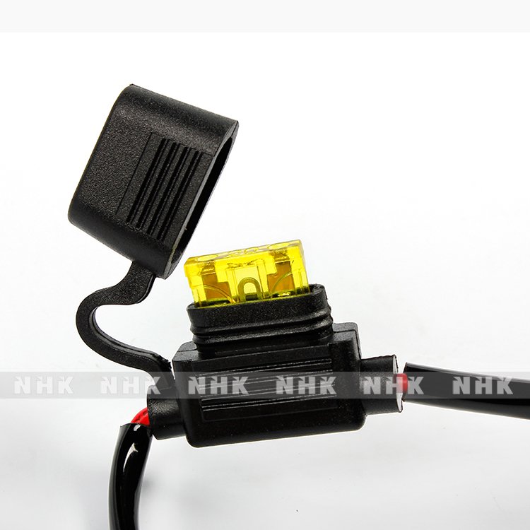 NHK H4 Big Waterproof Relay Harness Wire Fits to All HID Xenon Bulb Auto Headlight Retrofit Powerful Wire Hi/lo Beam