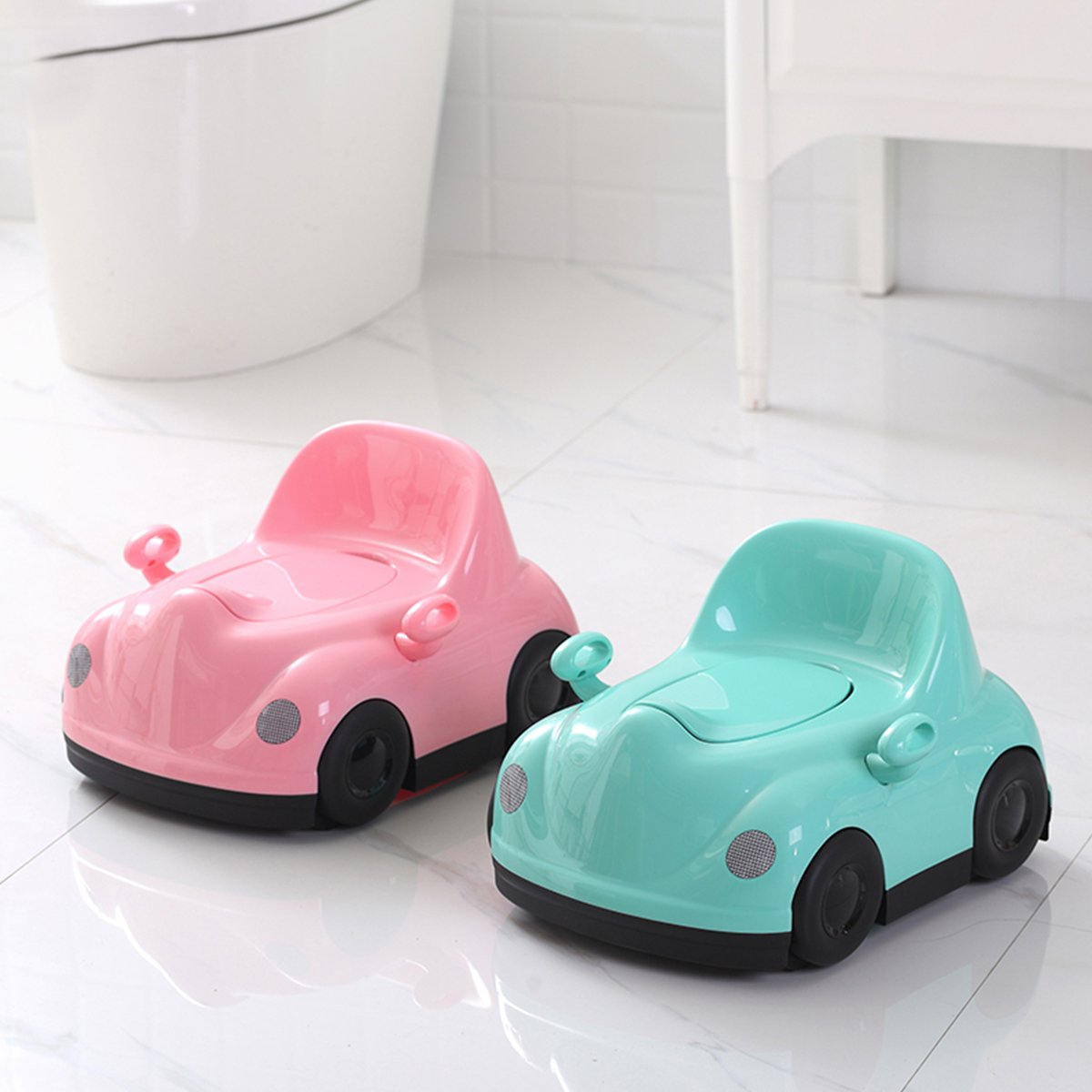 Cartoon Car Shape Baby Potty Chair for Baby Toddler Kids Non-slip and Easy to Clean Baby Potty Training Toilet Chair