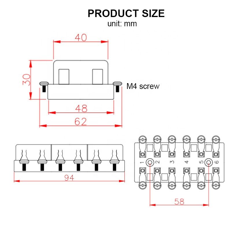 MultiChannel Safety Seat 6way Fuse Holder Car Modification Fuse Box