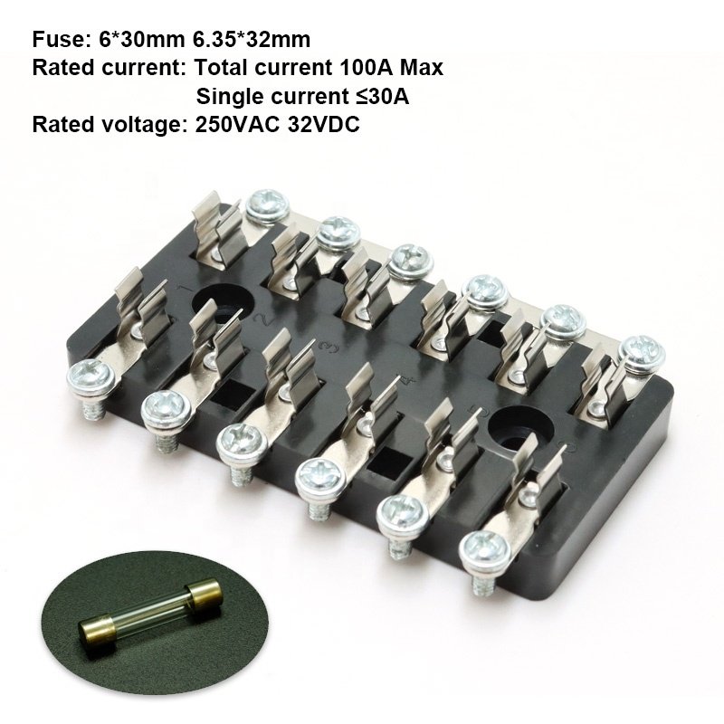 MultiChannel Safety Seat 6way Fuse Holder Car Modification Fuse Box