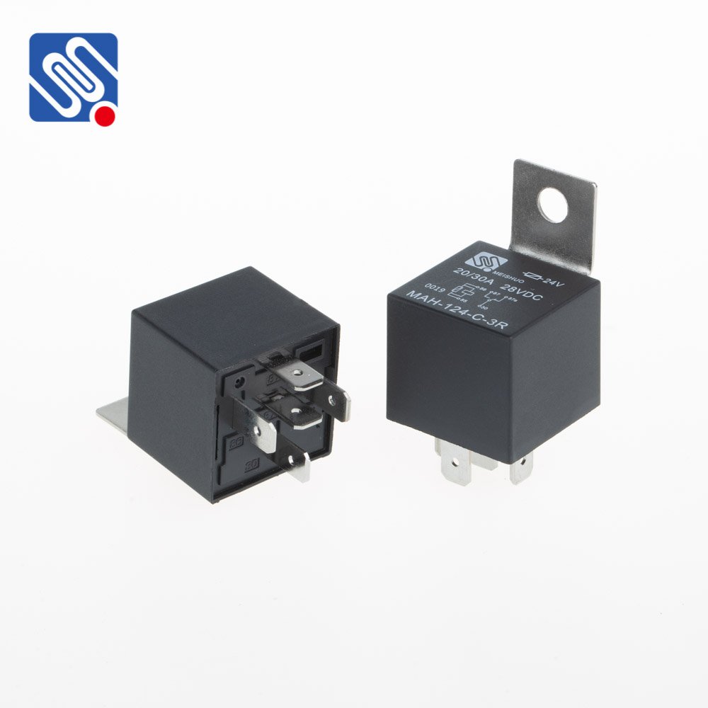 Meishuo MAH-124-C-3R Auto Relay with Resistor 24V JD1914 5-Pin 40Amp Automotive Relay