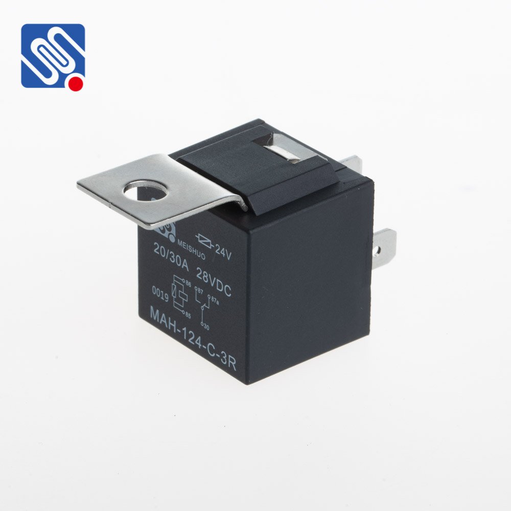 Meishuo MAH-124-C-3R Auto Relay with Resistor 24V JD1914 5-Pin 40Amp Automotive Relay