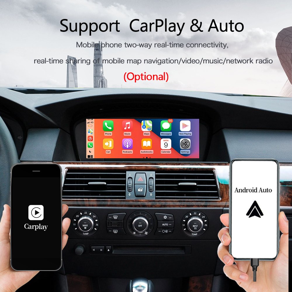 8.9" Android 11 System Gps Navigation Touch Screen Radio Car Multimedia Player For Bmw E60 E90 E92