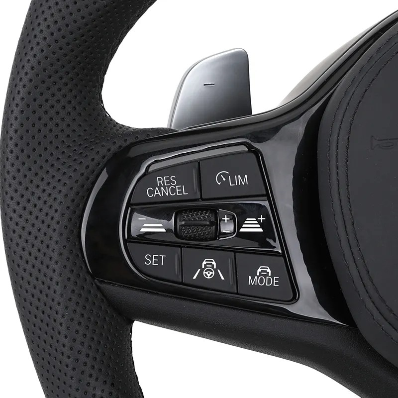 Half Perforated Leather Carbon LED Steering Wheel for BMW G12 G20 G30 G32 G80 G81 M4 F82 G82 M5 F90 X3M F87 X5m F85 M4 F82 M340i