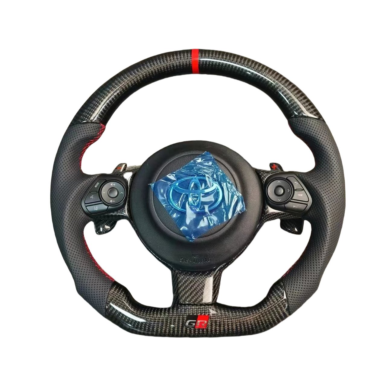 Real Carbon Fiber Steering Wheel for GT 86 Toyota AE86 86 Subaru BRZ FRS Exhaust 2012 to 2016 Car Steering Wheel