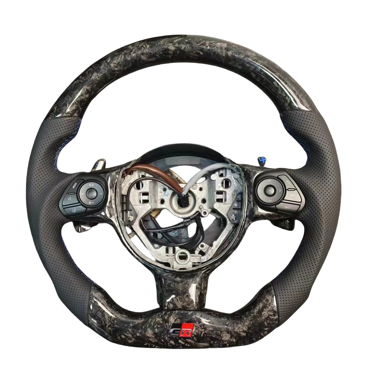 Real Carbon Fiber Steering Wheel for GT 86 Toyota AE86 86 Subaru BRZ FRS Exhaust 2012 to 2016 Car Steering Wheel