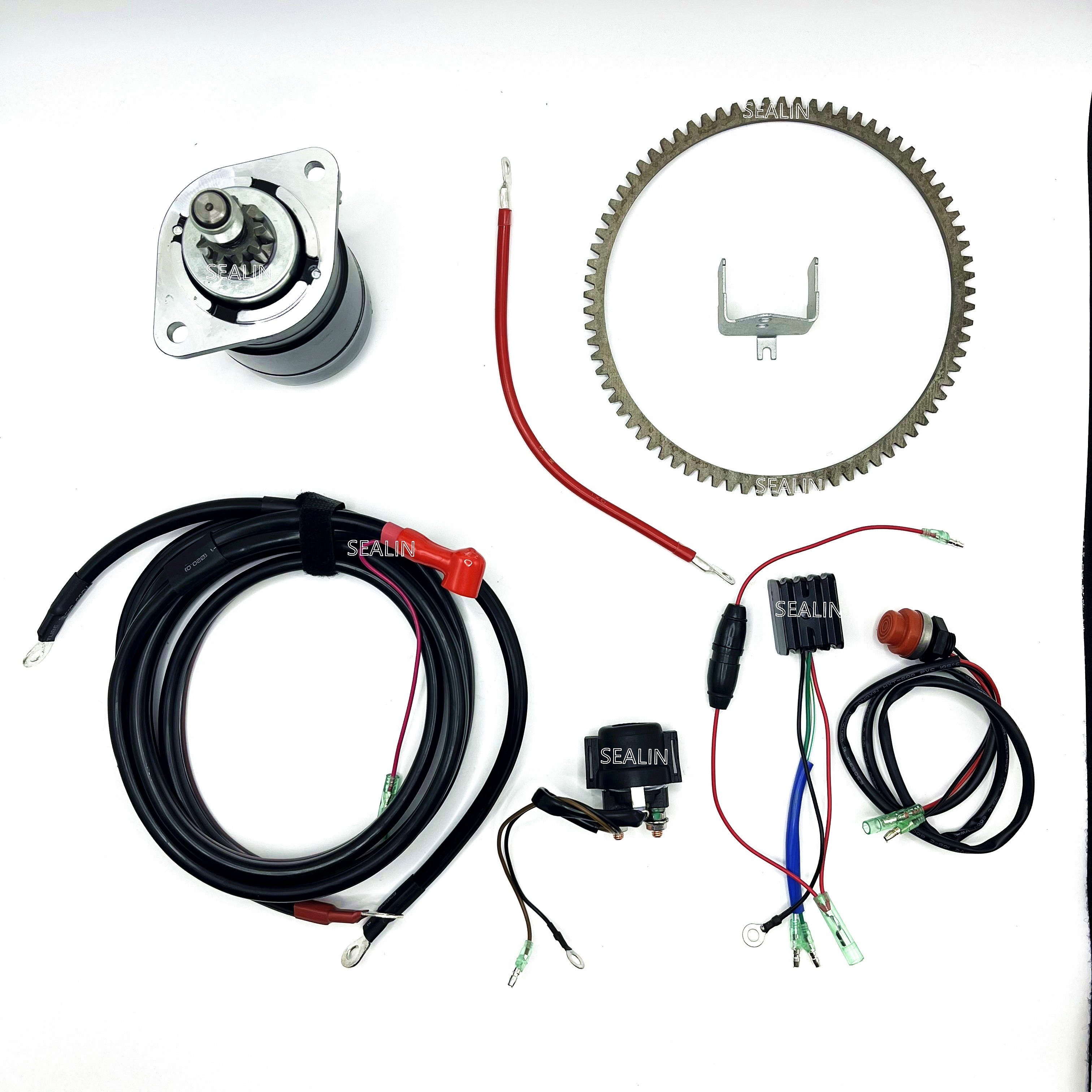 ELECTRIC START KIT for MERCURY MARINE ME30 ME30MH 2 STROKE 25 30HP OUTBOARD STARTER MOTOR RELAY CHARGE COIL SWITCH GEAR