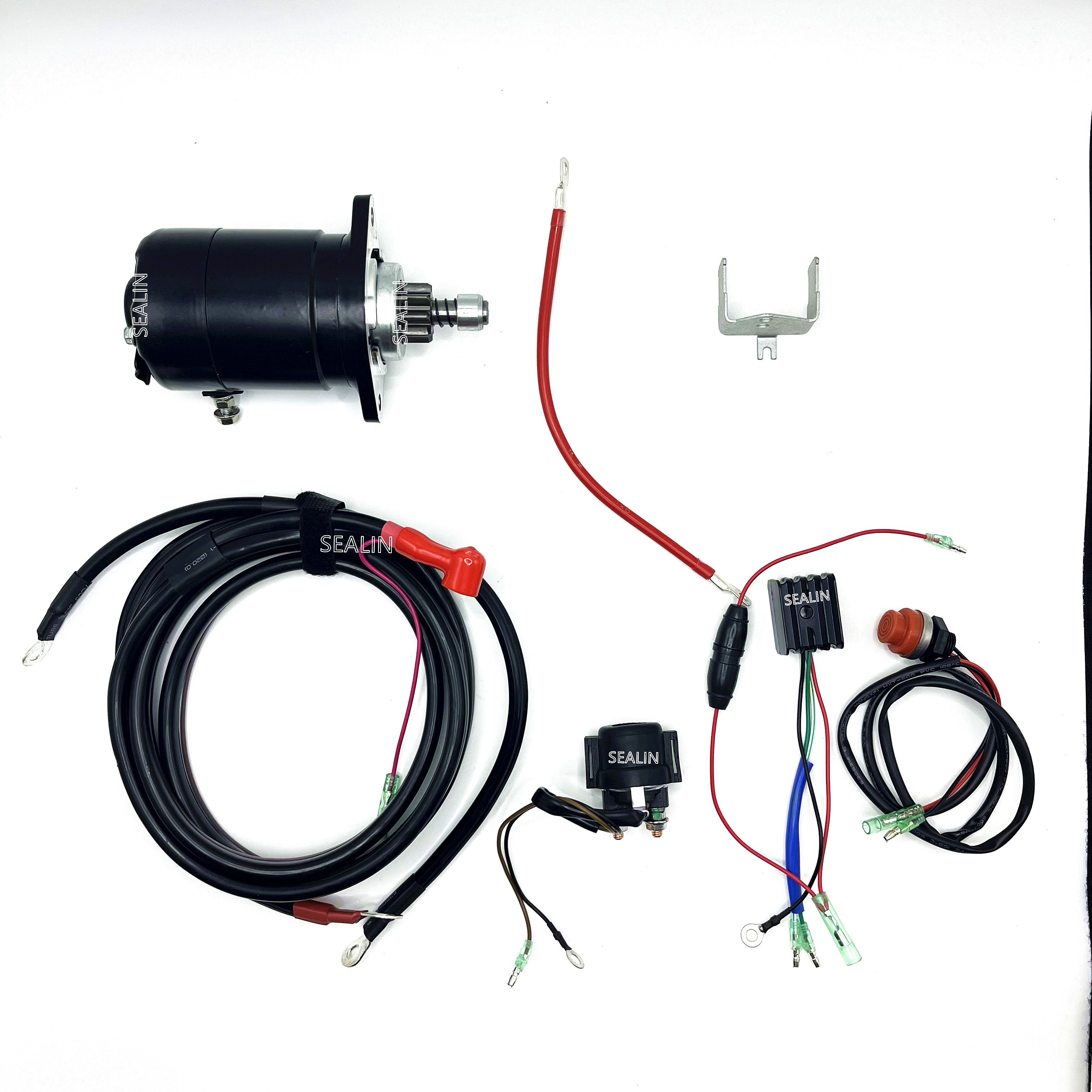 ELECTRIC START KIT for MERCURY MARINE ME30 ME30MH 2 STROKE 25 30HP OUTBOARD STARTER MOTOR RELAY CHARGE COIL SWITCH GEAR