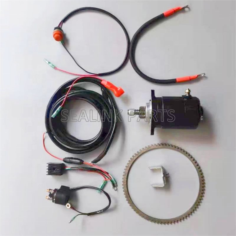 ELECTRIC START KIT for MERCURY MARINE ME30 ME30MH 2 STROKE 25 30HP OUTBOARD STARTER MOTOR RELAY CHARGE COIL SWITCH GEAR