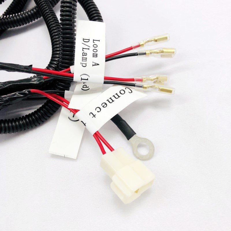 Custom Motorcycle Light Bar Relay Wiring Harness Full Kit