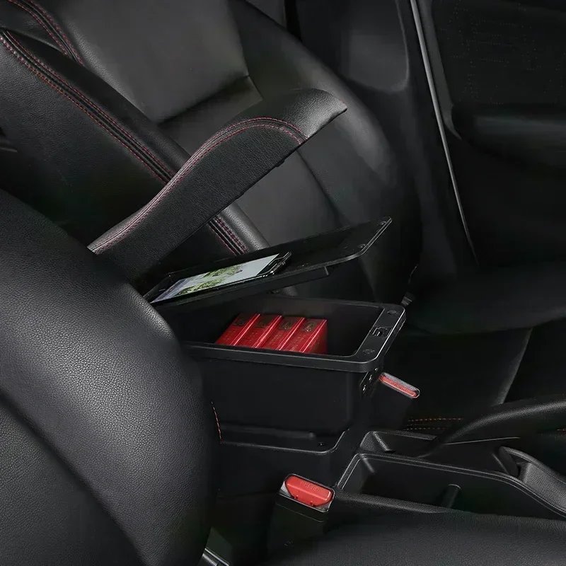TONC Effortless Installation of Toyota Yaris Cross Armrest Console with USB Charging - Stylish Design for Comfort