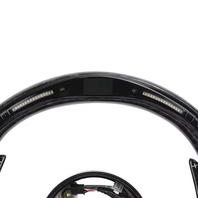 With LED M Sport Volant Forged Carbon Shift Paddle Steering Wheel for BMW 3 Series E90 E92 E81 E82 E87 E88 X1 E84 X5 E70 X6 E71
