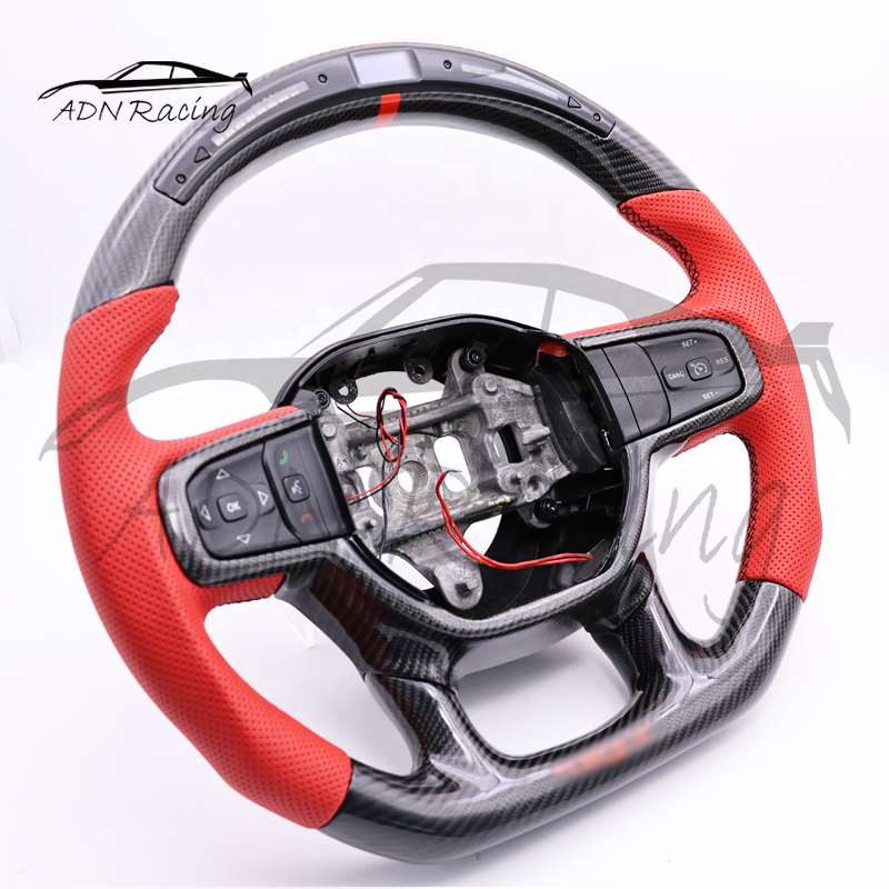 Carbon Fiber LED Steering Wheel For DODGE RAM Rebel 1500 TRX 2019+