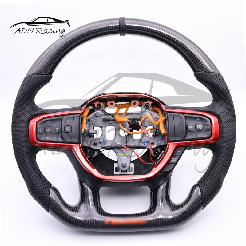 Carbon Fiber LED Steering Wheel For DODGE RAM Rebel 1500 TRX 2019+