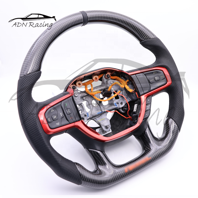 Carbon Fiber LED Steering Wheel For DODGE RAM Rebel 1500 TRX 2019+