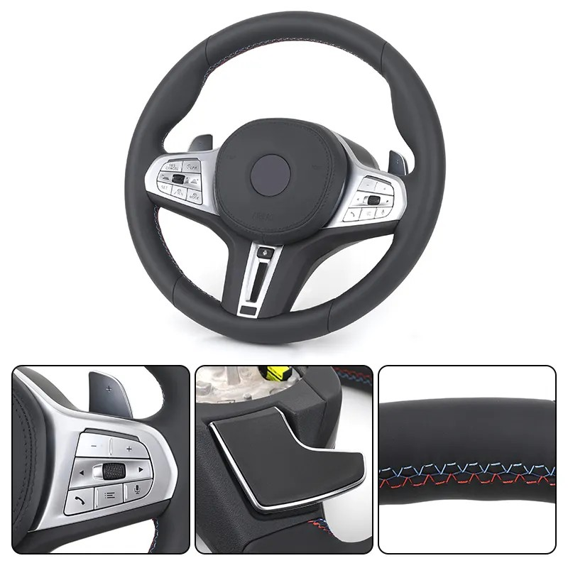 Original Heated Full Leather M Steering Wheel for BMW 7 Series G11 G12 G30 G80 M3 M4 G82 G70 X3M F97 X5M F85 X6M F86 F96 M240i